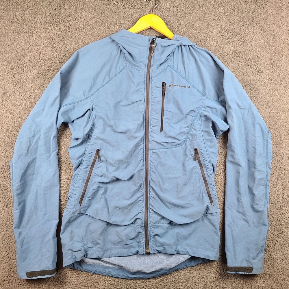 Black Diamond Alpine Hoody Mens Medium Blue Softshell Climbing Jacket